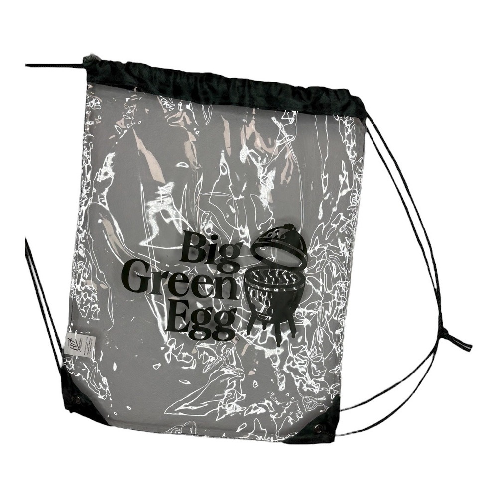 Big Green Egg Clear Drawstring Bag Promotional Merchandise Transparent‎ 16x13